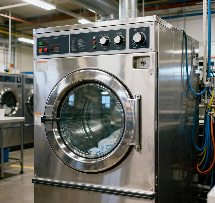 Industrial Washing Machine Core Configurations Guide: Motor, Drum, Bearings, Control System(Image1)