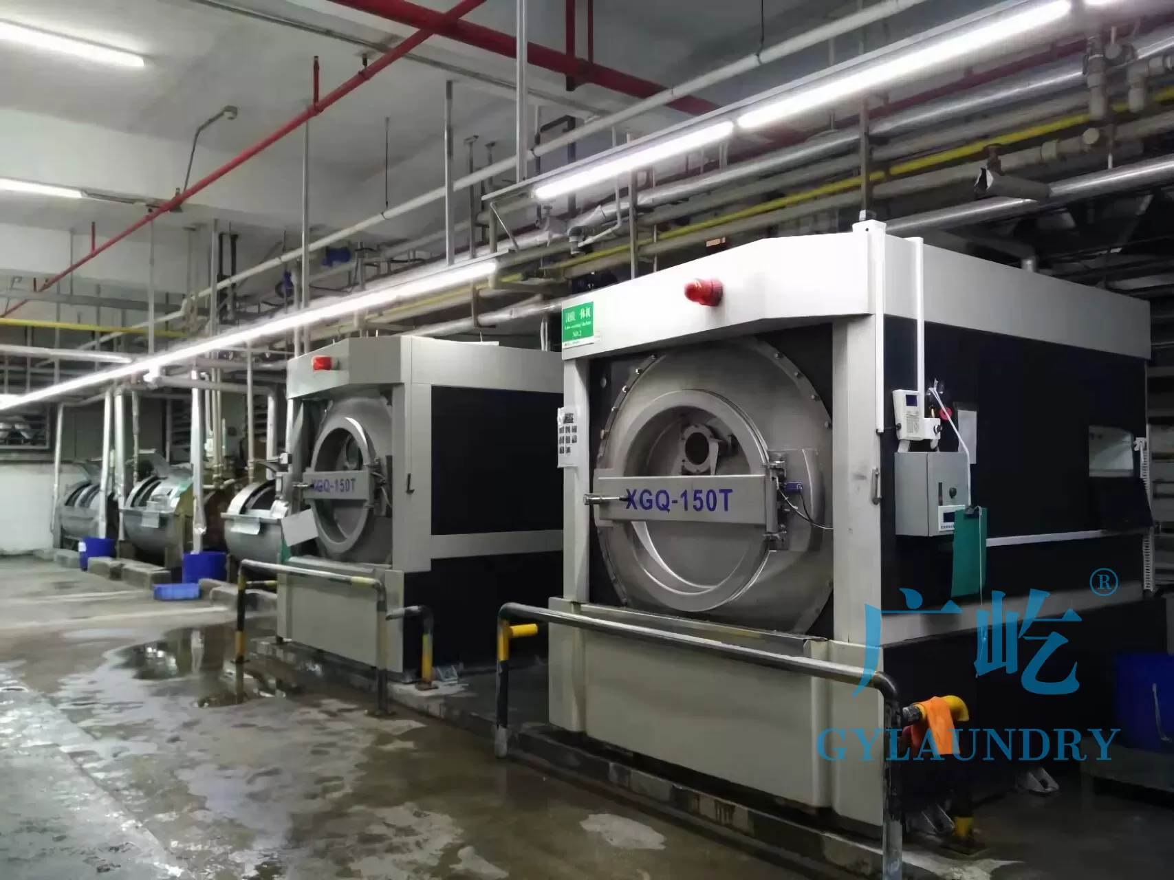 18° Forward-Tilting Industrial Washer-Extractor with 320G Hi